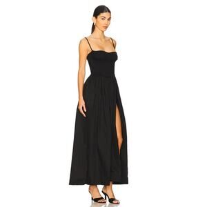 DELFI Collective Black Lilith Dress Elegant Designer Maxi Dress Sz XS